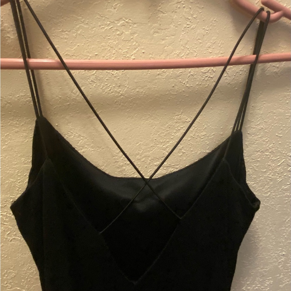 Elegant Black Strappy Dress